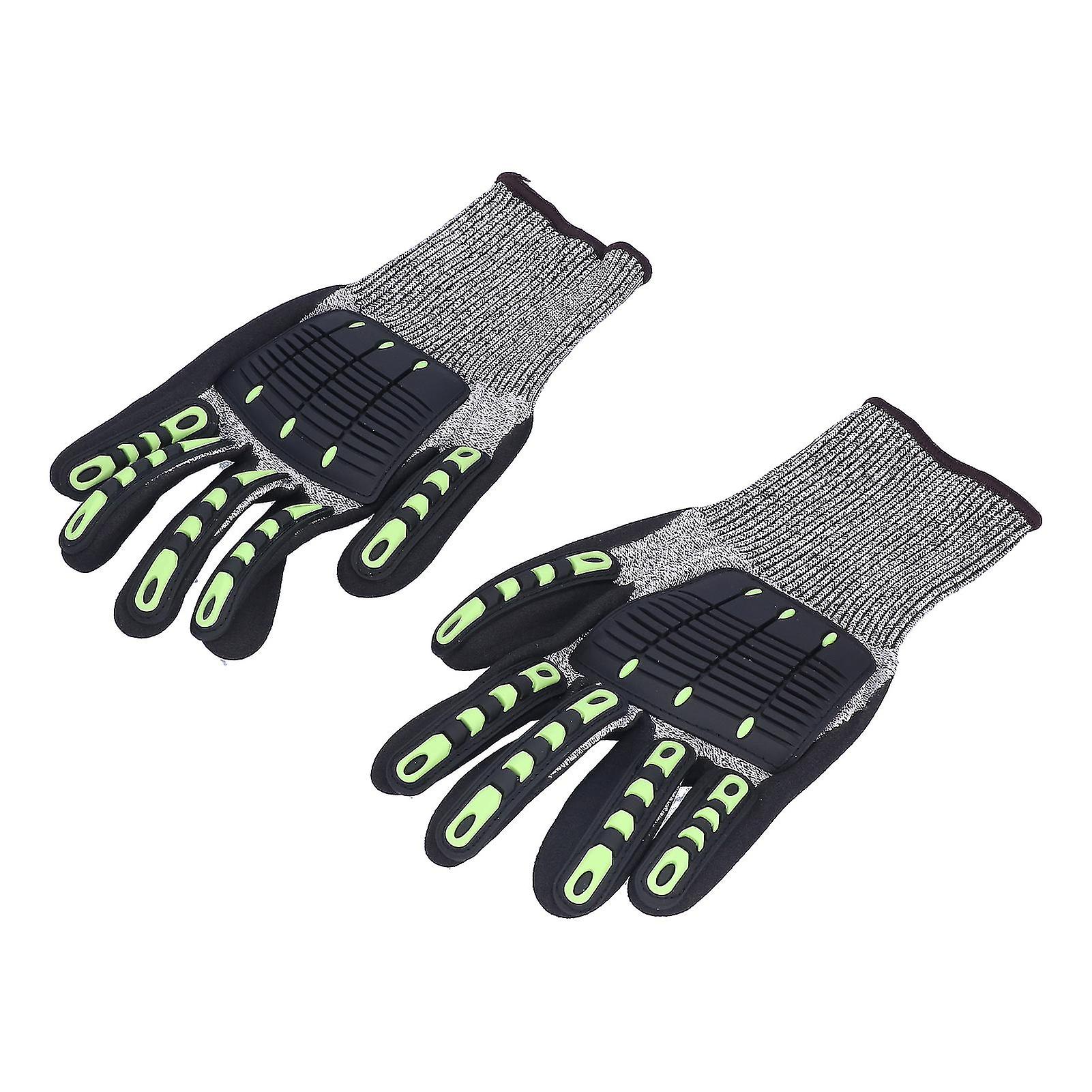 Protective Glove 5 Level Cut Resistant Anti Impact Glove Black Work Glove for Gardening Outdoor