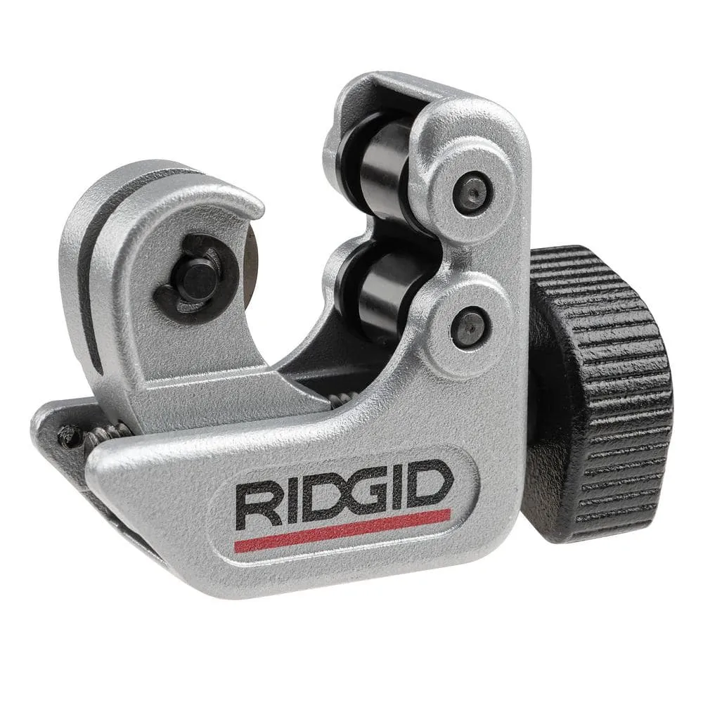 RIDGID 1/4 in. to 1-1/8 in. 101 Close Quarters Copper, Aluminum, Brass, and Plastic Tubing Cutter, Multi-Use Tubing Tool 40617