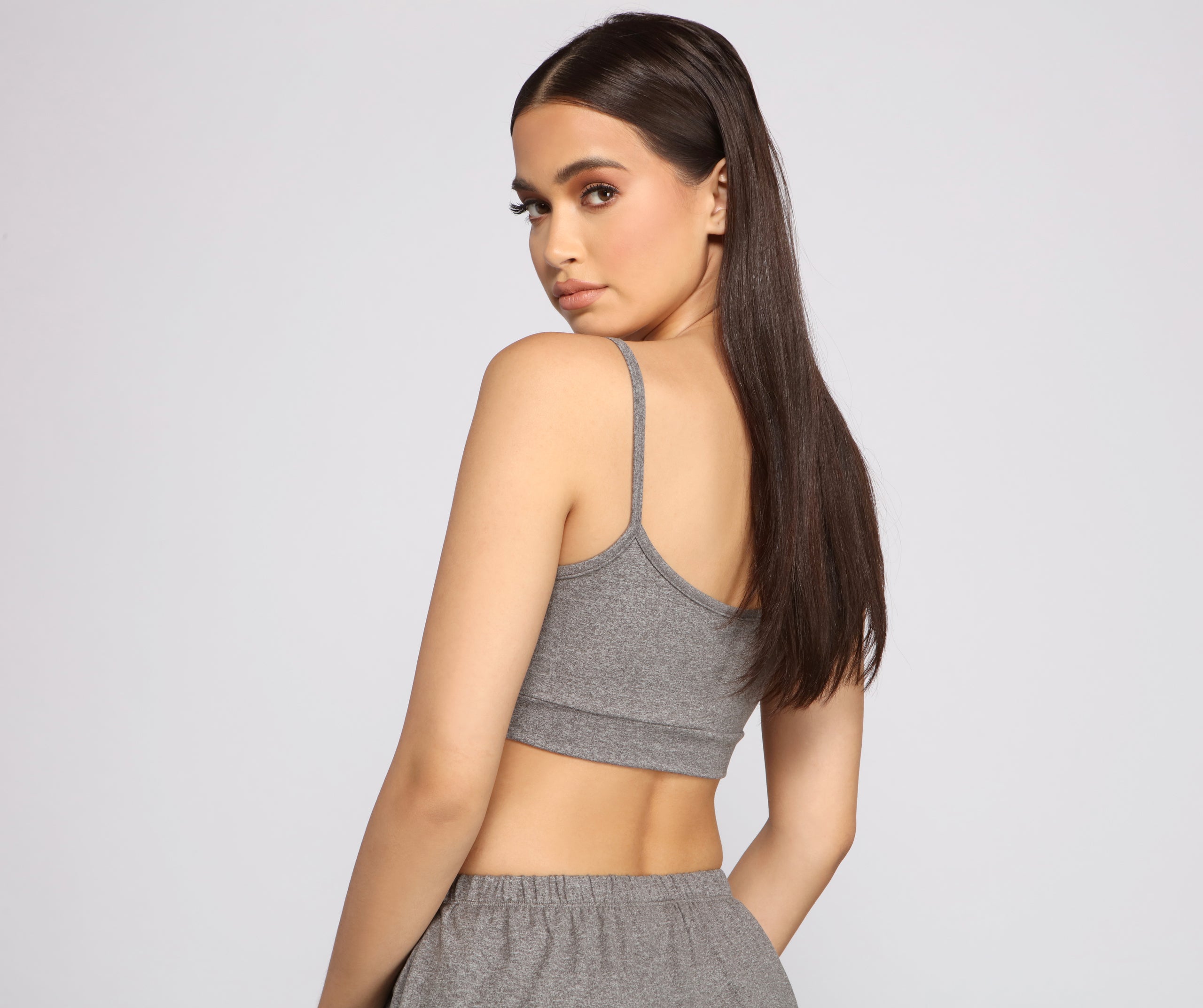 Catching Cozy Vibes Cropped Pajama Tank