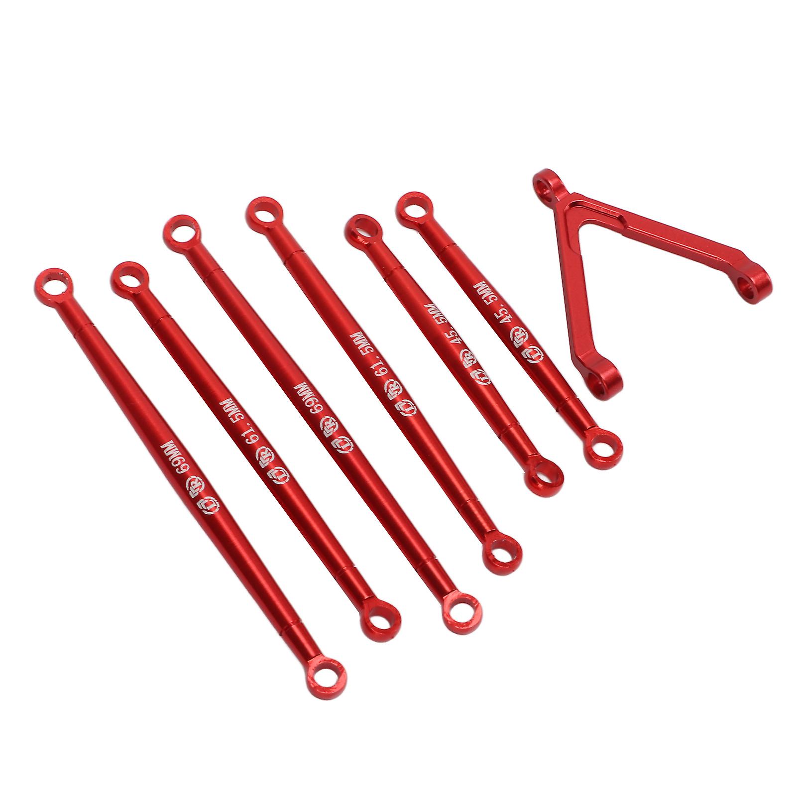 Metal Linkage Pull Rod Tie Rod Kit For Axial Scx24 1/24 Remote Control Car Shell Partsred