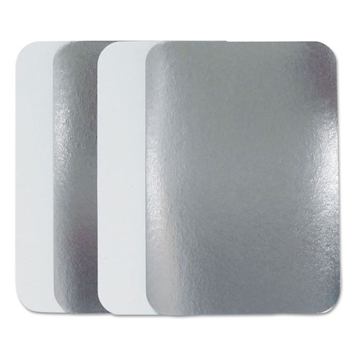 Durable Packaging Flat Board Lids for 1.5 lb Oblong Pans | 500