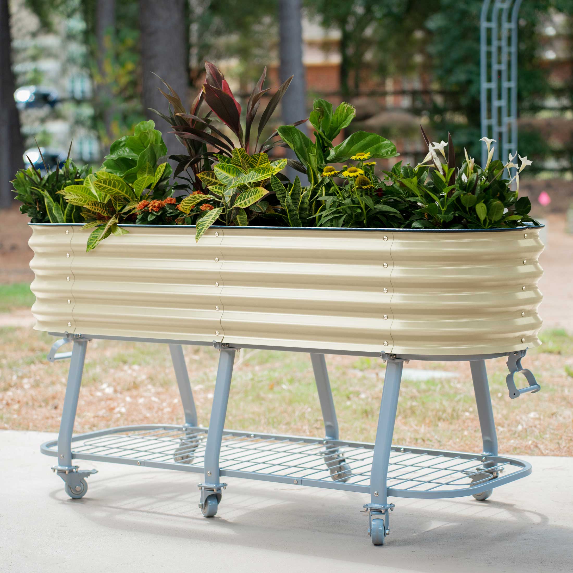 Elevated Rolling Self-Watering Garden Bed