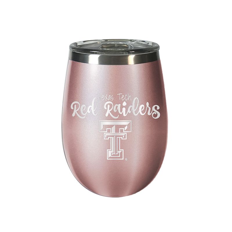 Texas Tech Red Raiders Rose Gold Finish Wine Tumbler