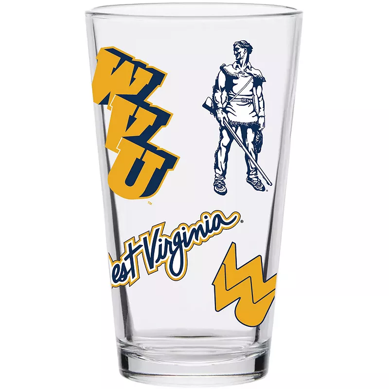 West Virginia Mountaineers 16oz. Medley Vintage Pint Glass