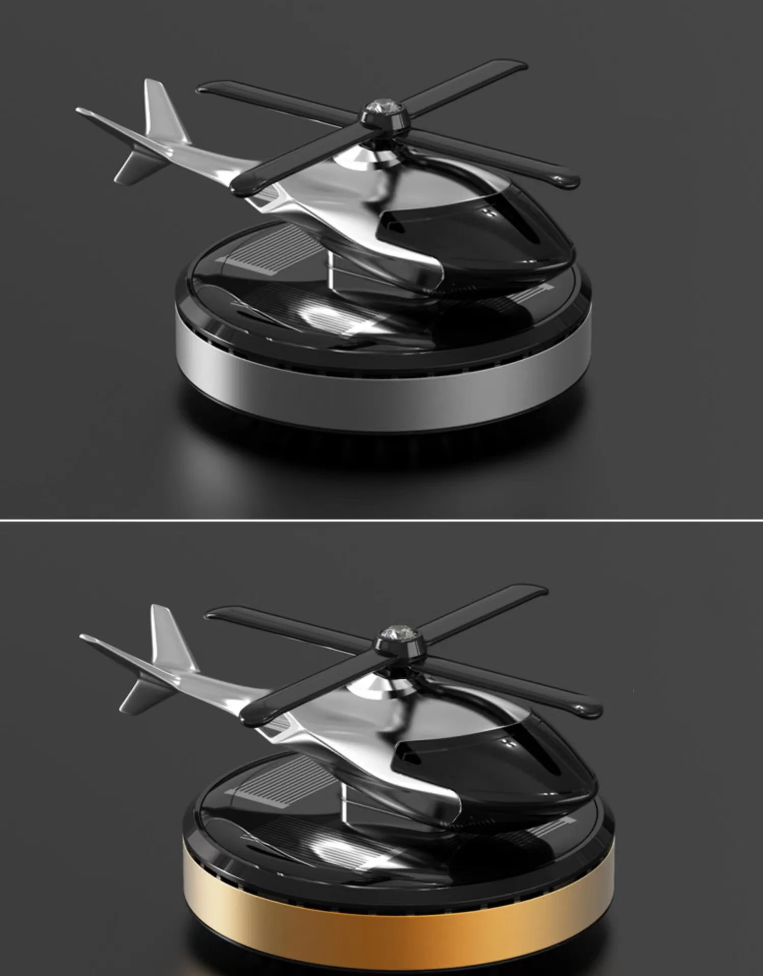 🔥BIG SALE - 47% OFF🔥🔥-🎁Metal Solar Helicopter Air Freshener v2.0
