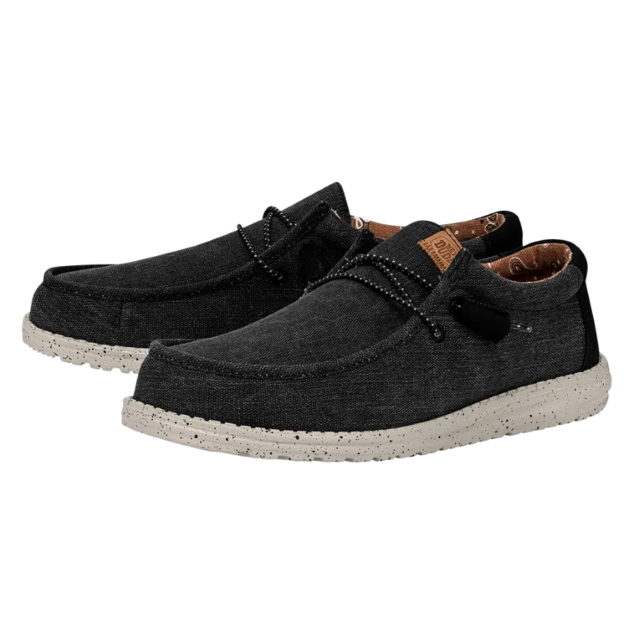 Wally Washed Canvas - Black