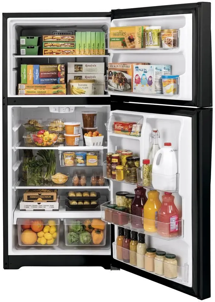 GE Top Freezer Refrigerator GTS22KGNRBB