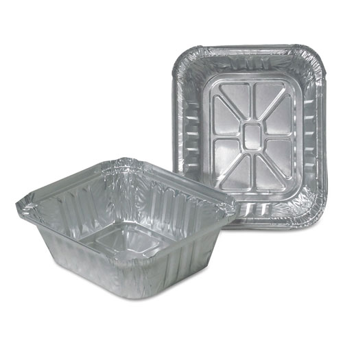 Durable Packaging Aluminum Closeable Containers | 1 lb Oblong， 1000