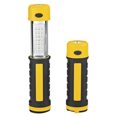 21-LED 2-In-1 Work Light Flashlight Battery-Operated