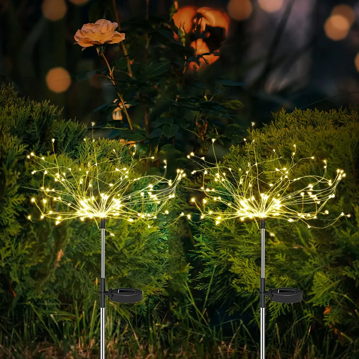 Waterproof Solar Garden Fireworks Lamp