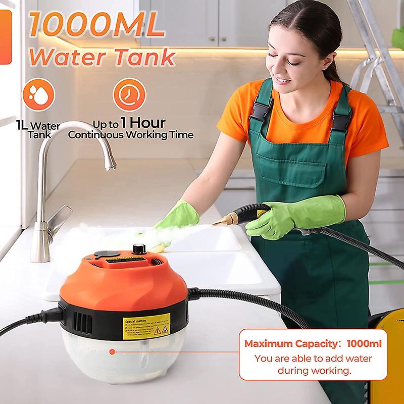 2500w Steam Cleaner， High Pressure Steamer For Cleaning， Handheld Portable Steam Cleaners For Home Use， Steamer For Car Detailing， Upholstery， Kitchen