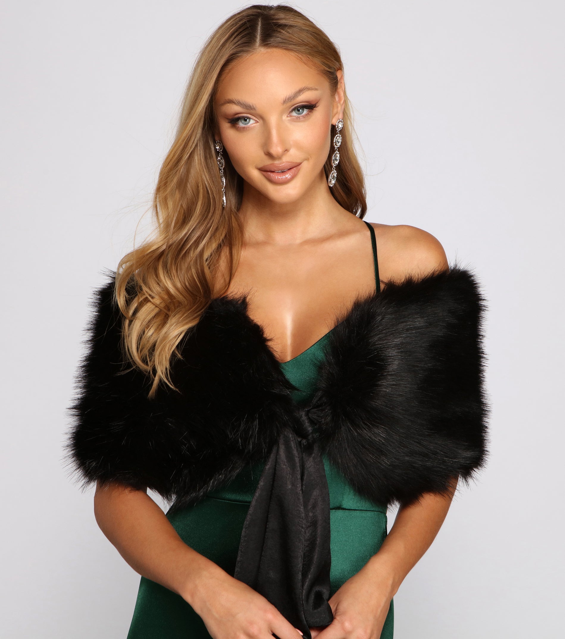 All Class Faux Fur Shawl