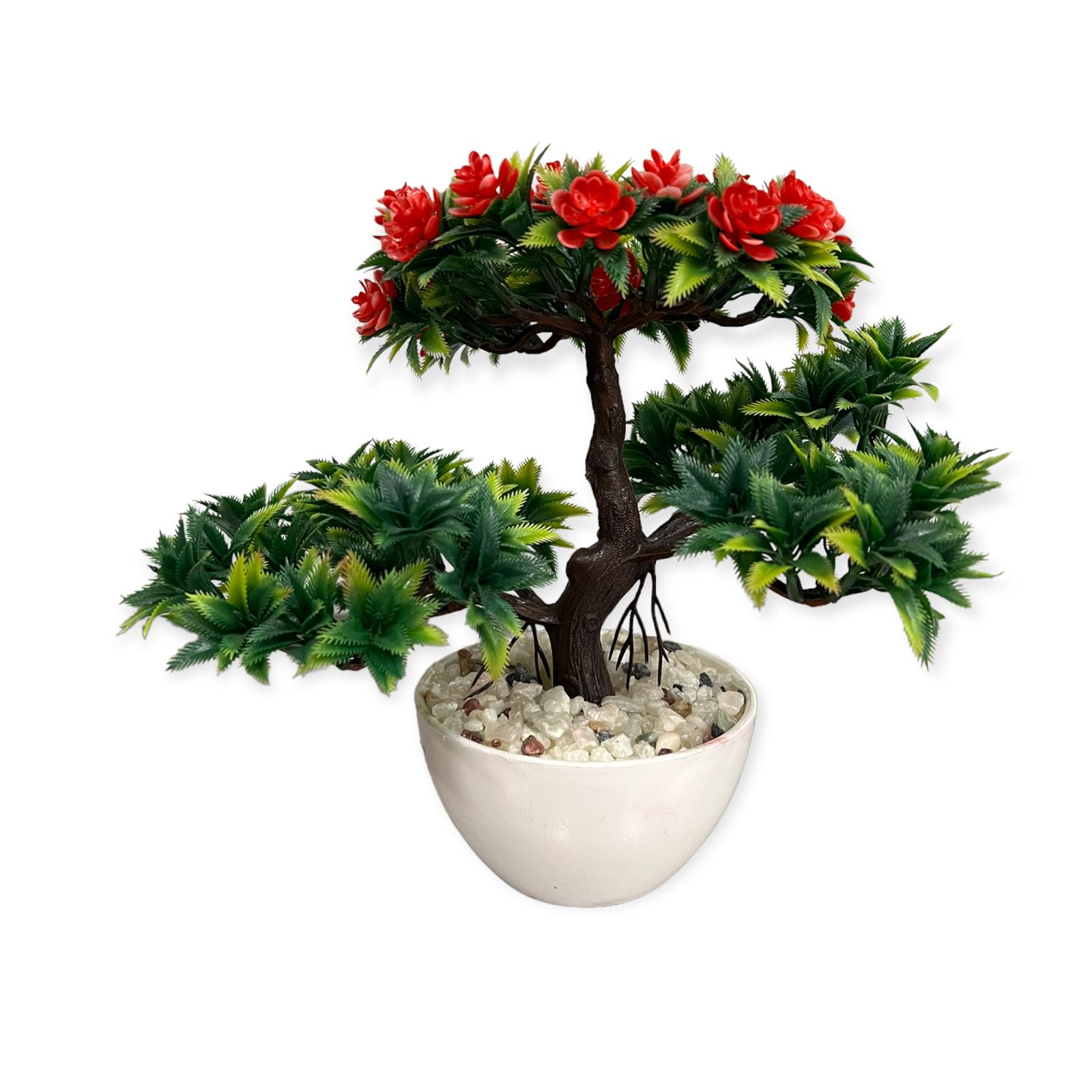 Artificial : Bonsai with Different Colored Flowers