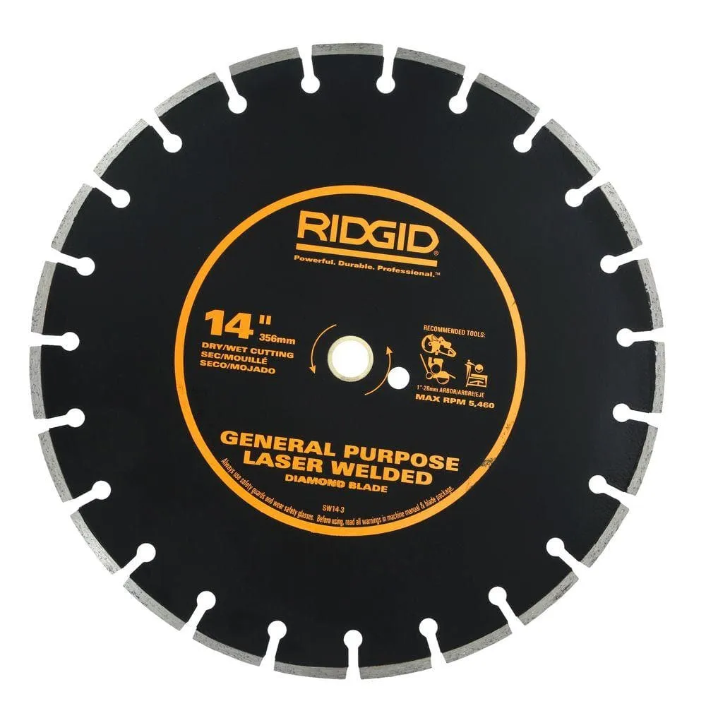RIDGID 14 in. Diamond Blade (3-Pack) HD-SW14-3