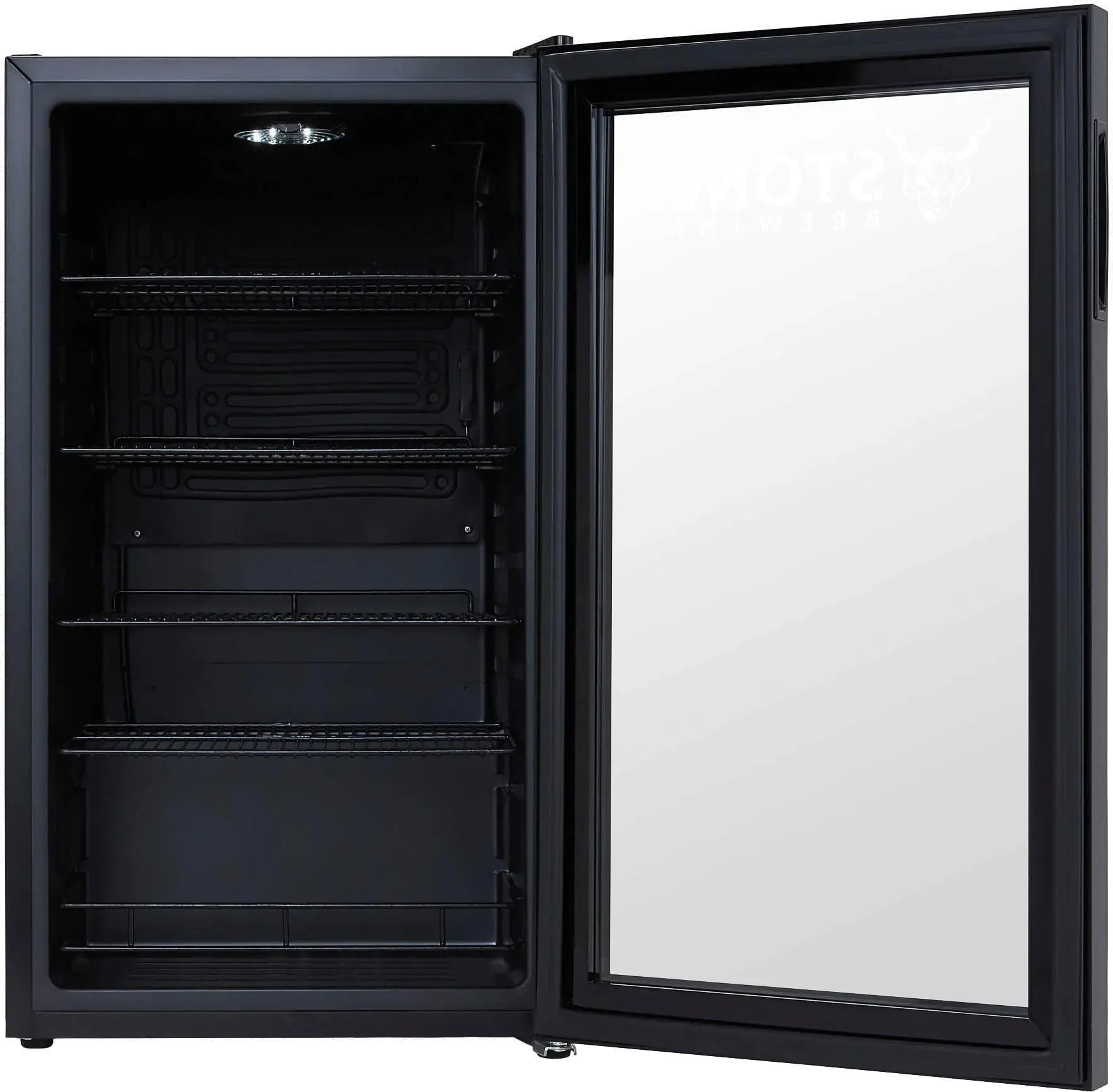NewAir Stone Brewing 126 Can Beverage Refrigerator - Black