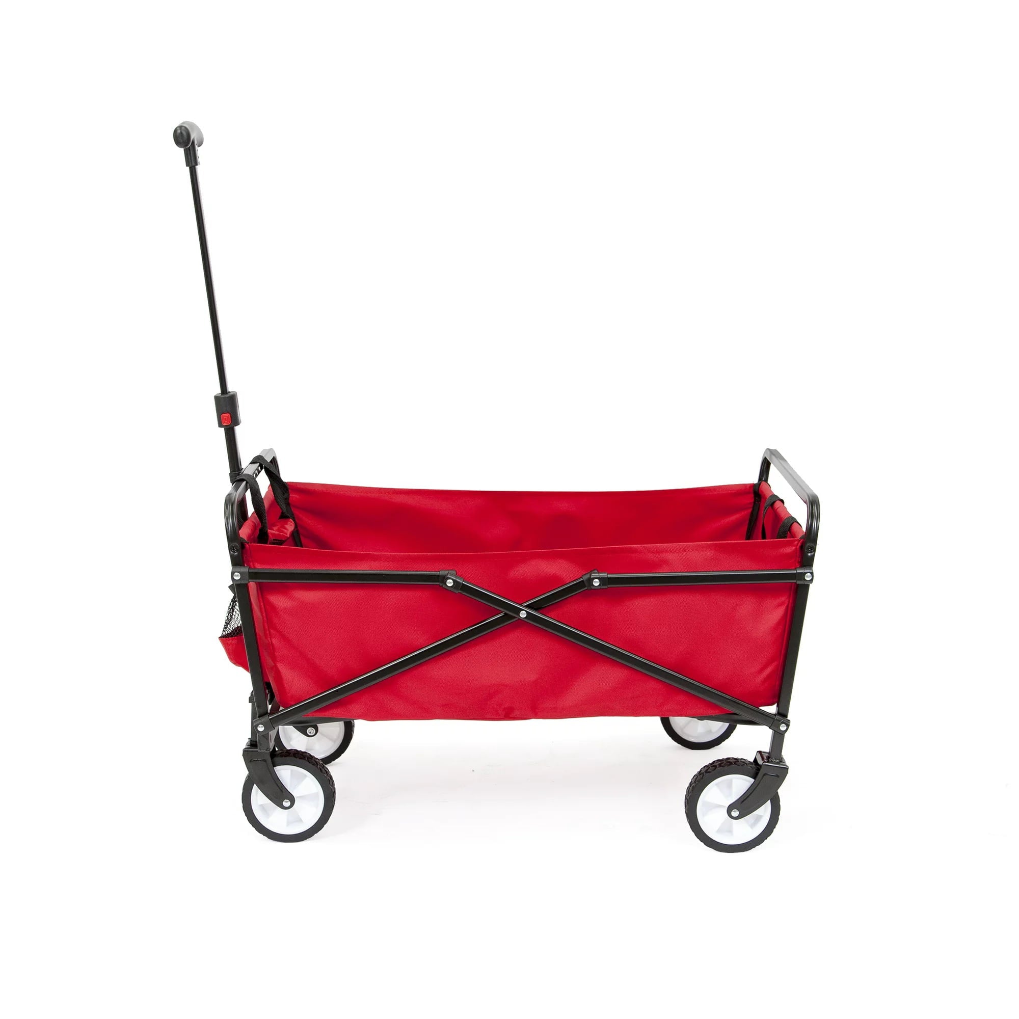 Seina Compact Outdoor Folding Utility Wagon， Black