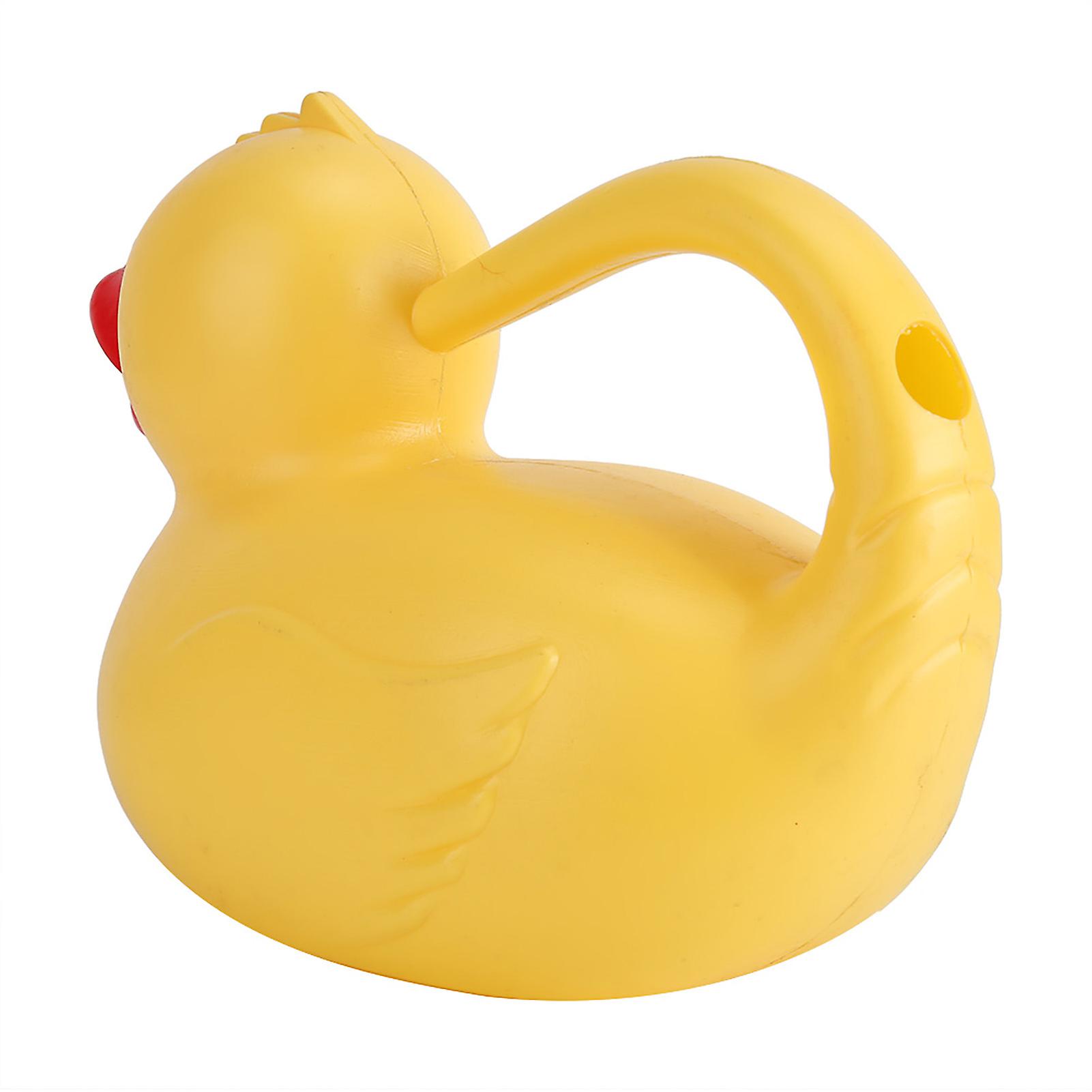 1200ml Outdoor Kids Plastic Cartoon Animal Watering Can Beach Toy Gardening Sprinkle Potyellow Duck