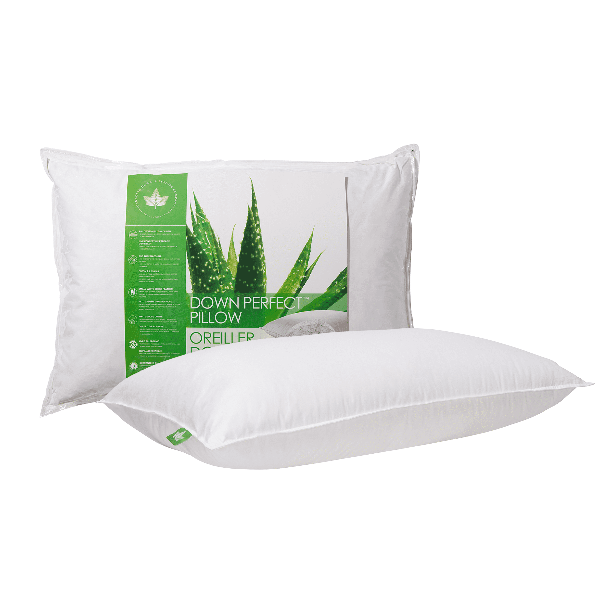Down Perfect Pillow - Firm Support - Standard Size