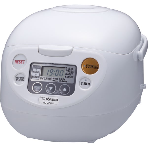 Zojirushi NS-WAC18WD Fuzzy Logic 10-Cup Rice Cooker and Warmer - Cool White - - 9248769