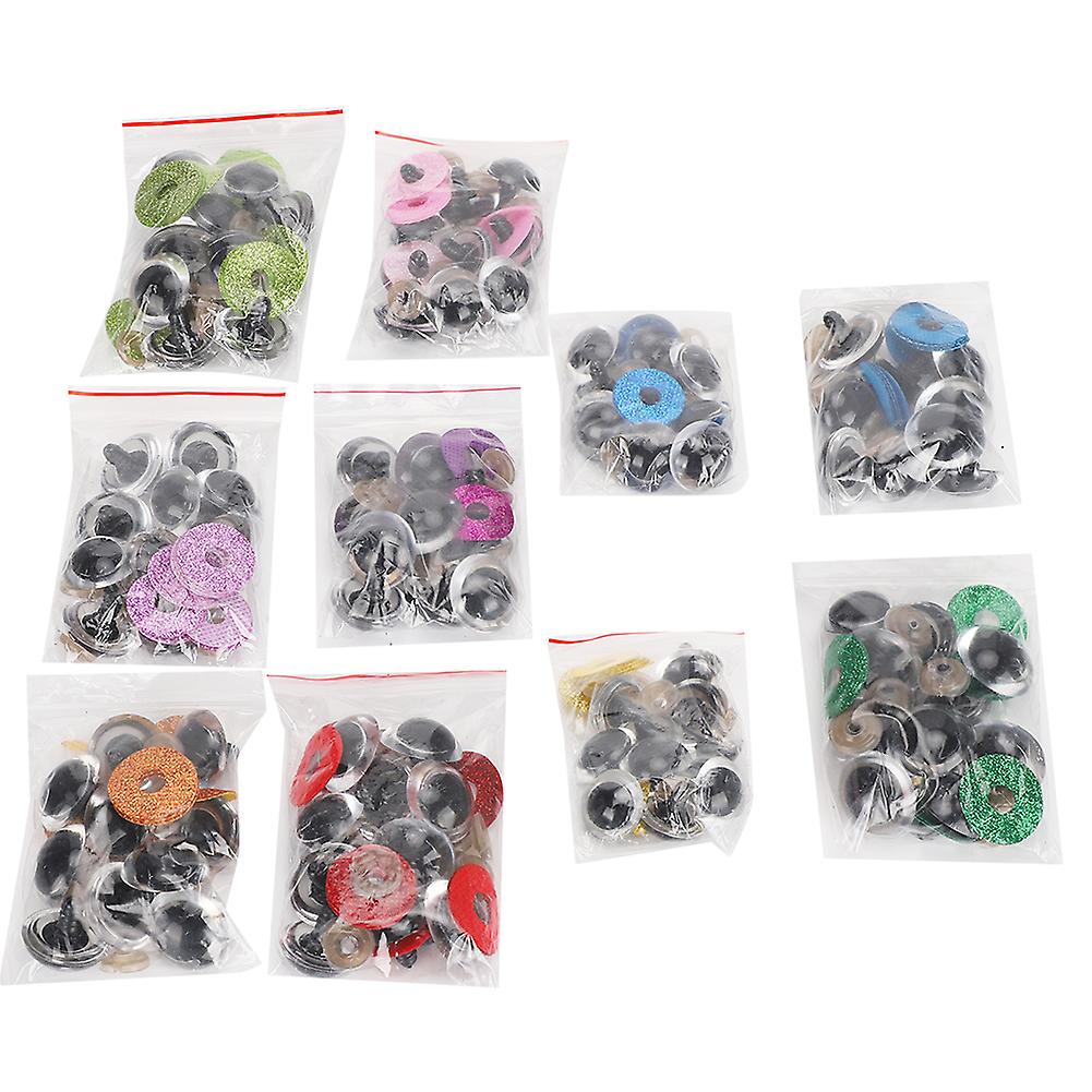 Safety Eyes With Colorful Glitter Washer Accessories For Puppet Toy Stuffed Animals Dolls16mm