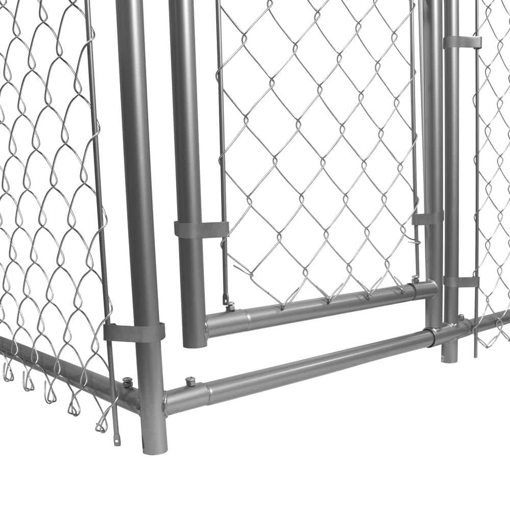 PRIVATE BRAND UNBRANDED 6 ft. x 10 ft. x 6 ft. Outdoor Chain Link Dog Kennel 308595B