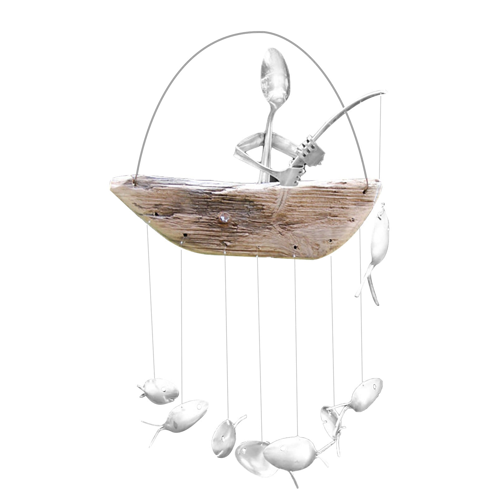 Wind Chimes Angler Wind Chimes Fishing Spoon Head One Person Two People Three People Bell