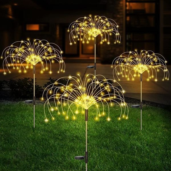 🔥BIG SALE -48% OFF🔥🔥-Waterproof  Solar Garden  Fireworks Lamp