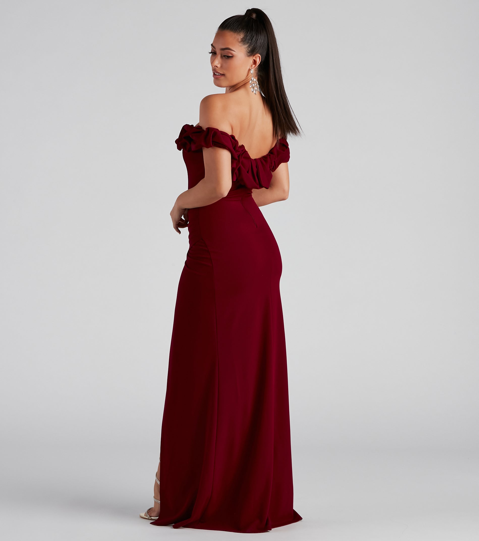 Leslie Off-The-Shoulder Mermaid Dress