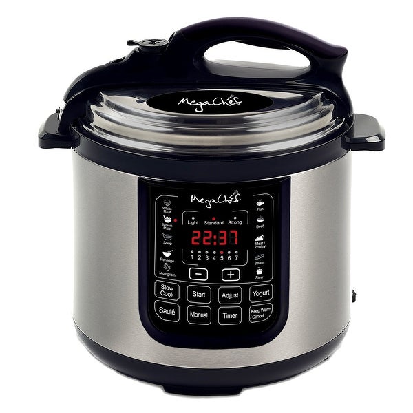 8 Quart Electric Pressure Cooker with 13 Pre-set Multi Function Features - - 36680000