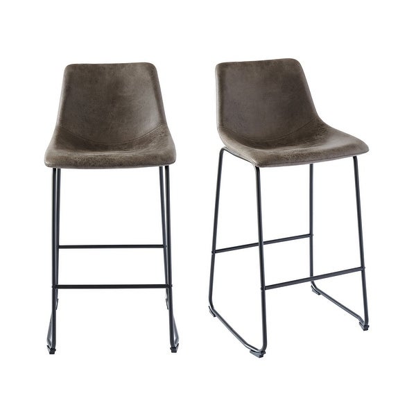 Collins 29 in. Upholstered Barstool - Set of 2