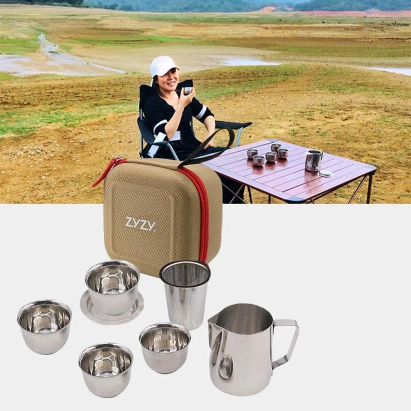 Stainless Steel Utensils Camping Tableware Kit Cups, Cutlery Flatware Set for Backpacking, Outdoor Camping Hiking and Picnic -