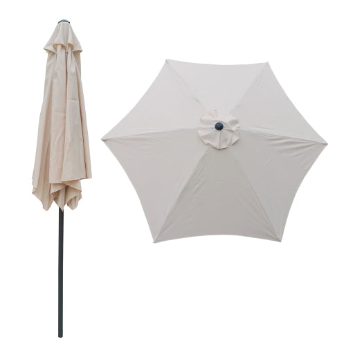9ft Patio Umbrella Outdoor Portable Table Market Umbrella with Push Button Tilt/Crank Waterproof UV-proof