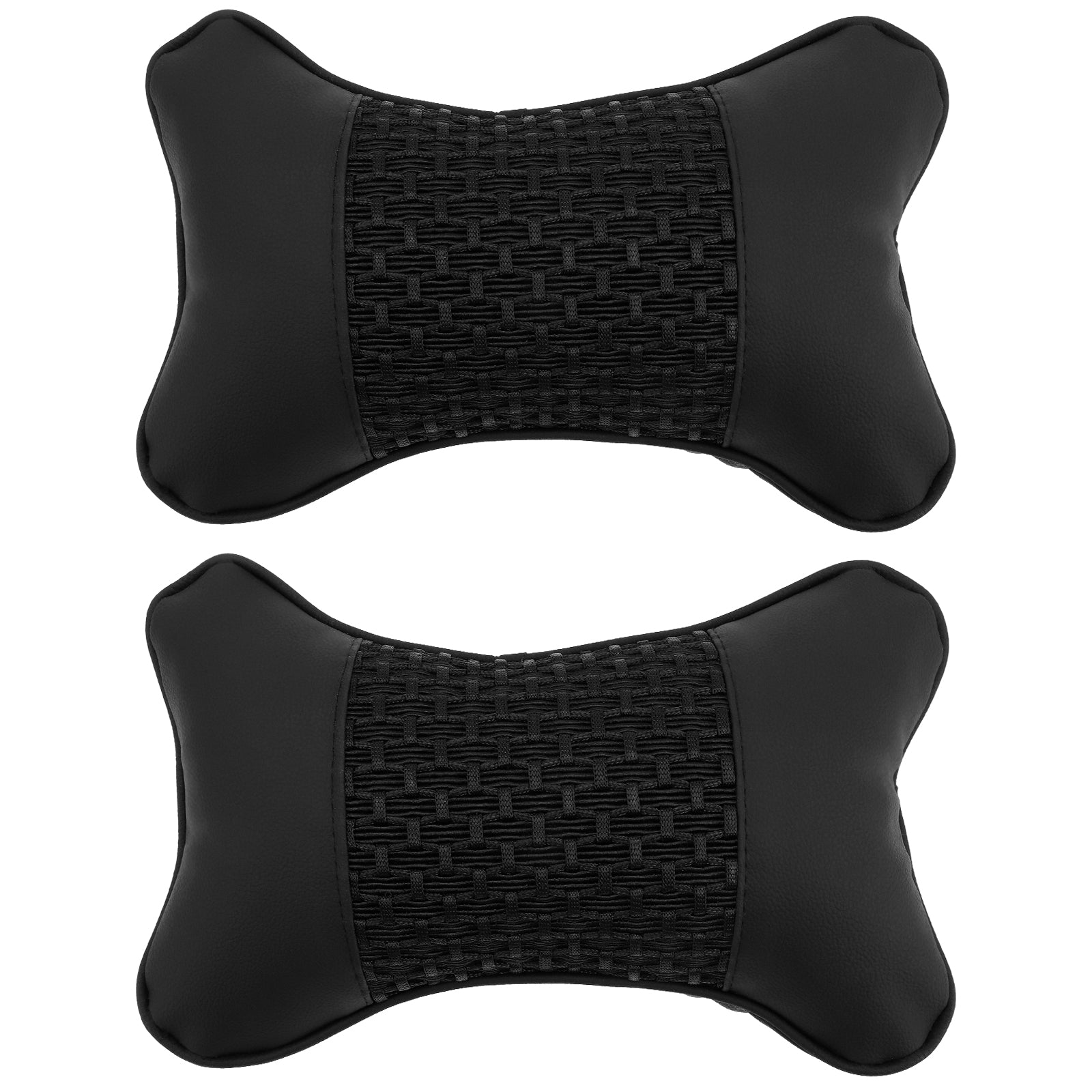 Etereauty Car Pillow Neck Headrest Head Support Rest Cushion Sleeping Road Pal Pp Cotton Driving Travel Leather Pillows Cervical