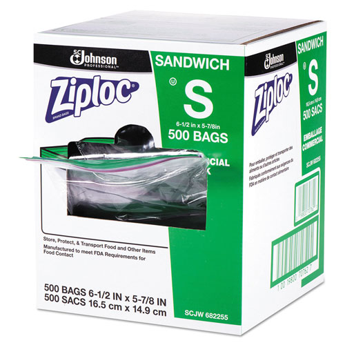 SC Johnson Ziplocandreg; Resealable Sandwich Bags | 1.2 mil， 6.5