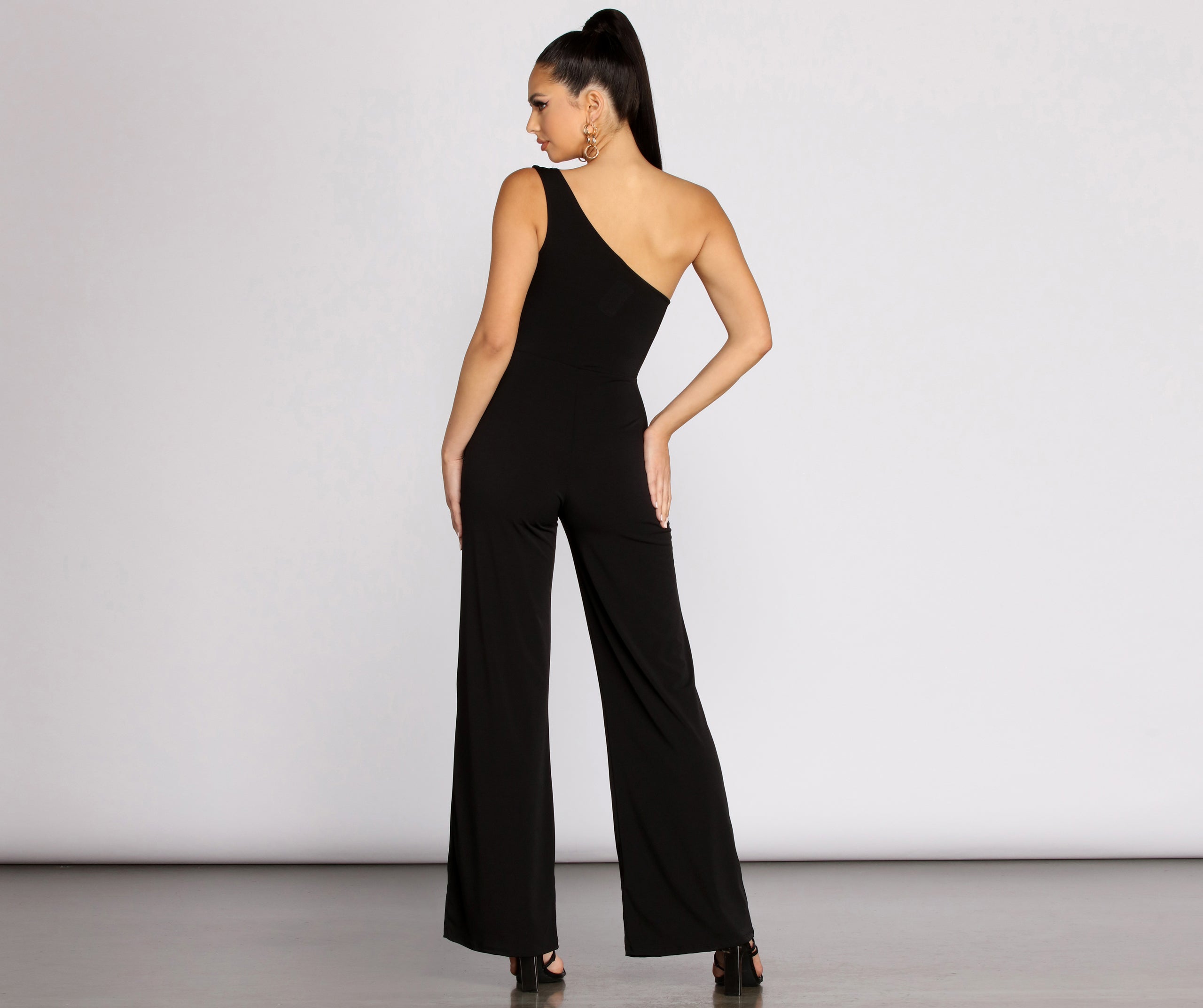 Watch And Learn One Shoulder Jumpsuit