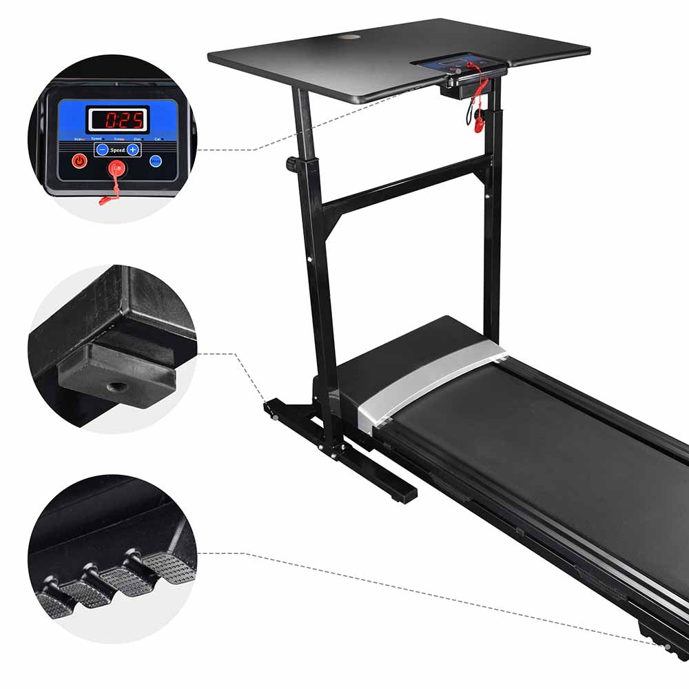 Yescom Treadmill & Treadmill Desk with Remote 1.5HP