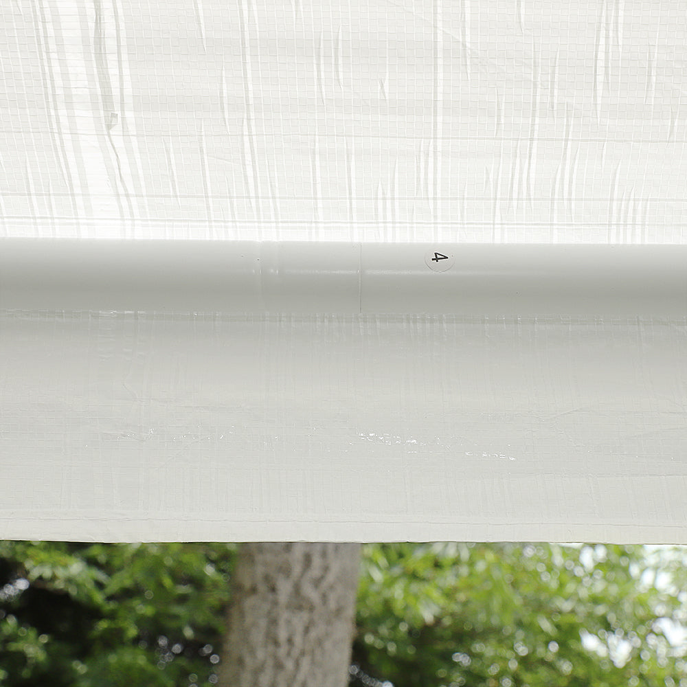 Svebake 10' x 10' White Solid Print Instant Outdoor Canopie