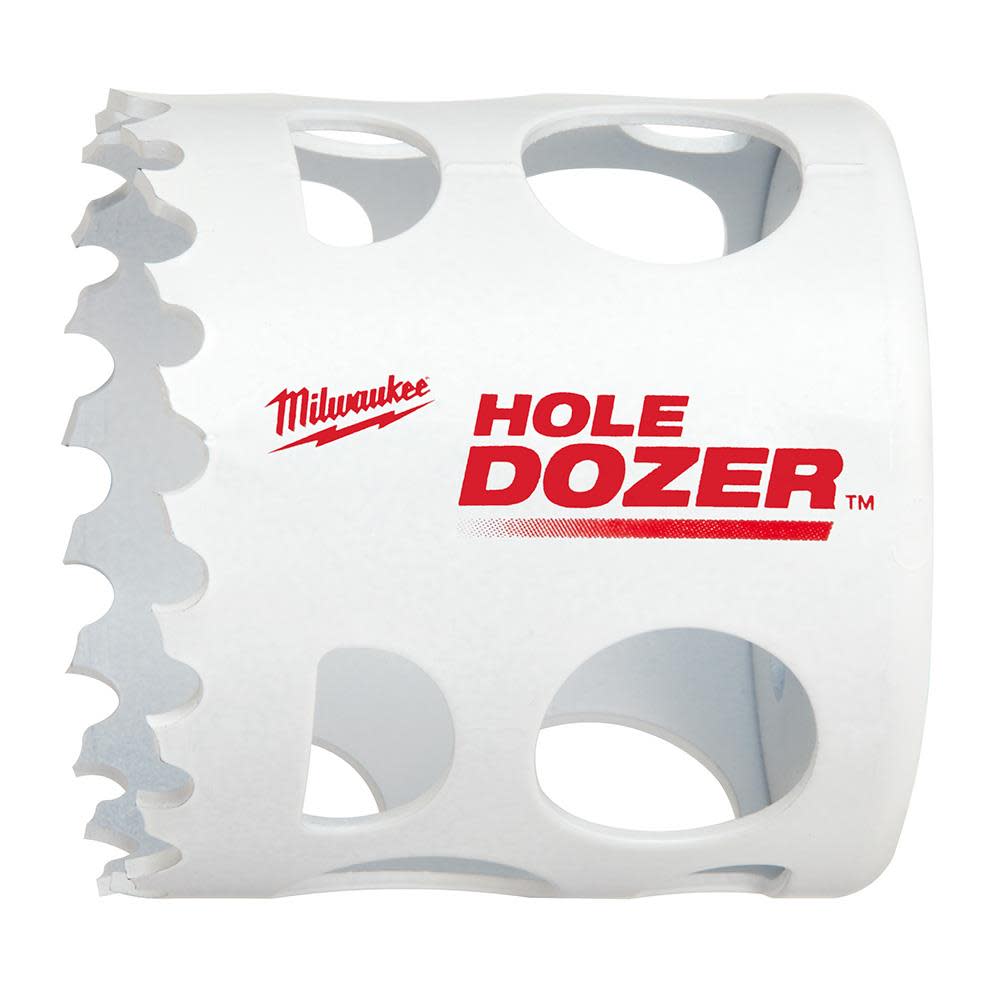 Milwaukee 2-1/8 in. Hole Dozer閳?Bi-Metal Hole Saw with 3/8 in. Arbor