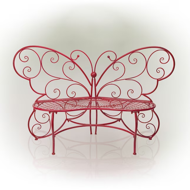 💒Last Day Special 70% off - Butterfly Metal Two People Outdoor Bench
