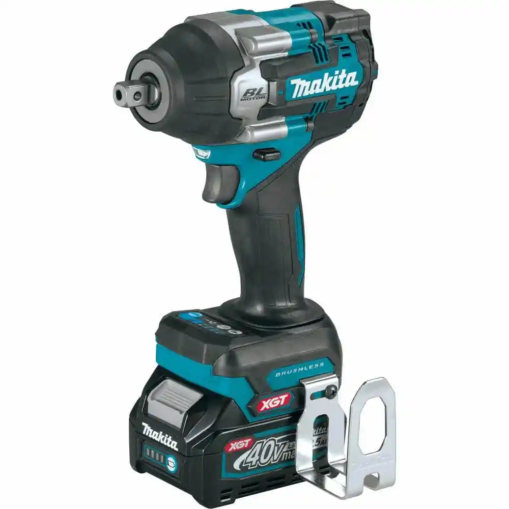 Makita 40V max XGT Brushless Cordless 4-Speed Mid-Torque 1/2 in. Impact Wrench Kit w/Detent Anvil, 2.5Ah GWT08D