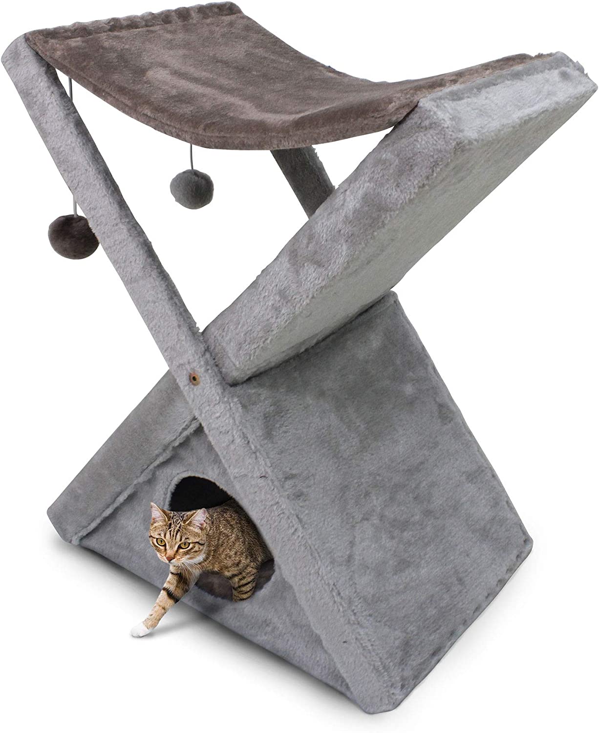212 Main CCT-5120GR 20.3 in. Goopaws Cat Towerand#44; Gray