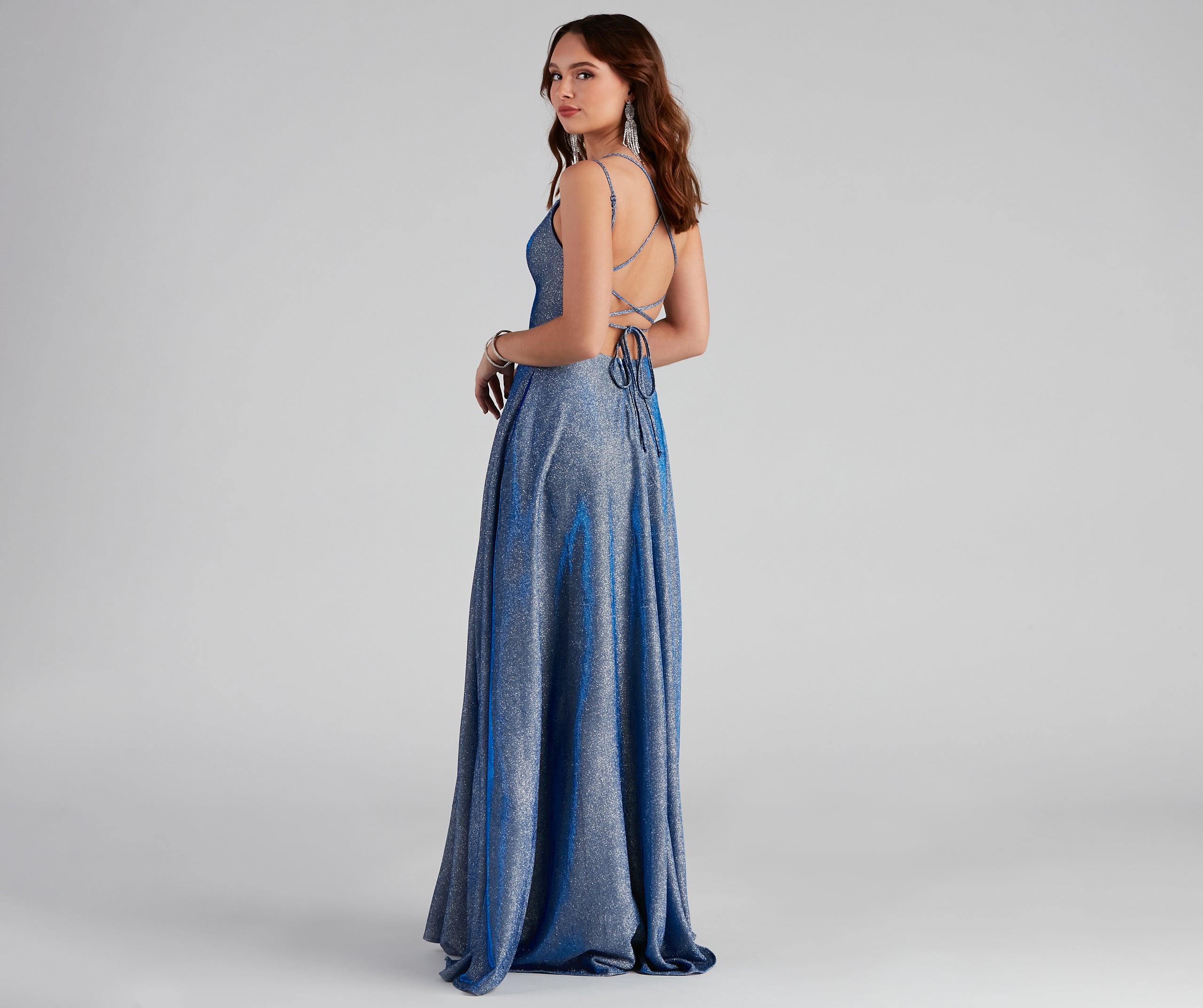 Eliana Glitter A-Line Dress