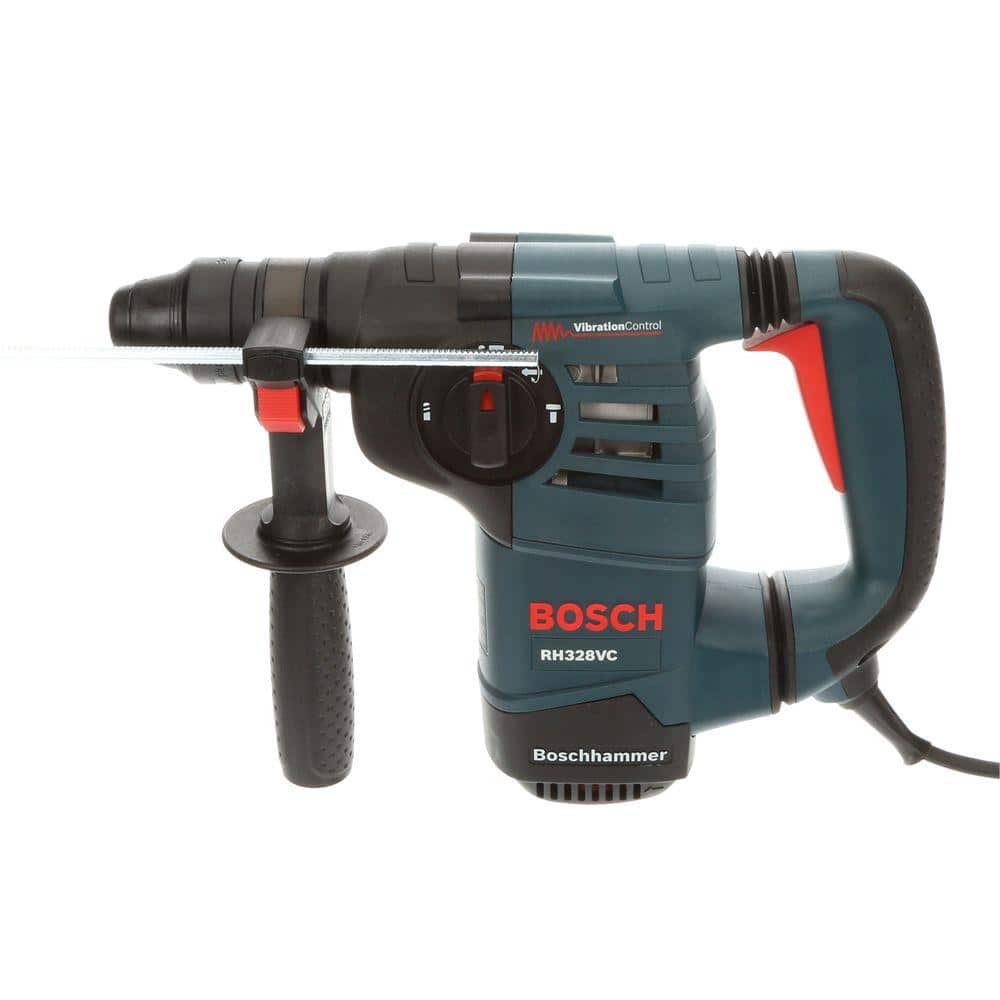 Bosch RH328VC 8 Amp 1-1/8 in. Corded Variable Speed SDS-Plus Concrete/Masonry Rotary Hammer Drill with Depth Gauge and Carrying Case