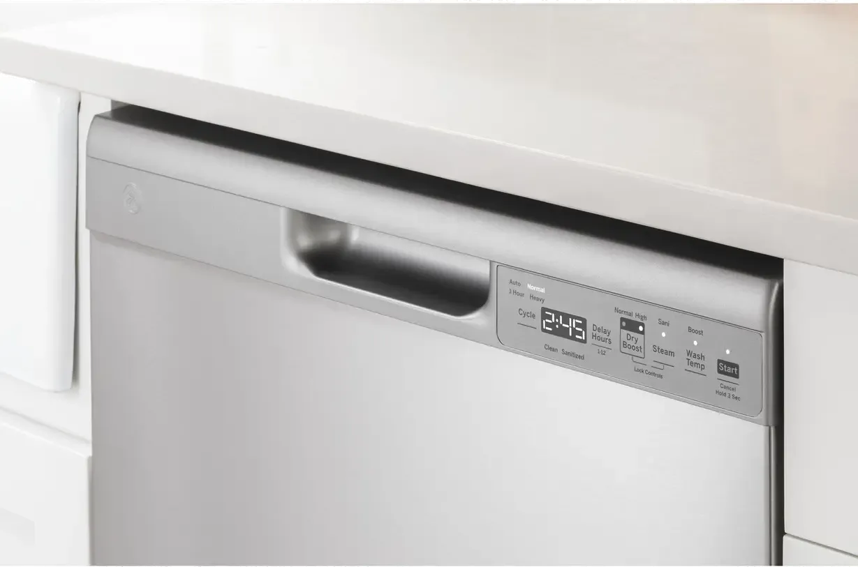 GE Front Control Dishwasher - Stainless Steel
