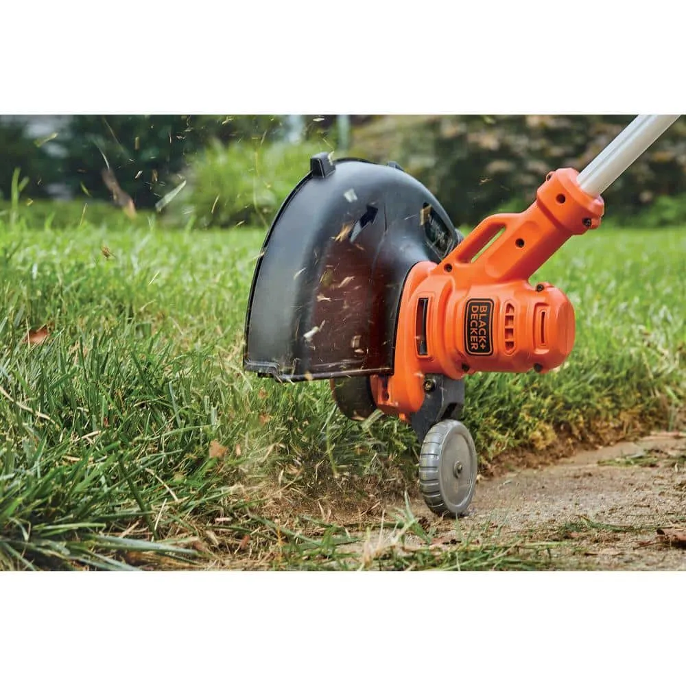 BLACK+DECKER 14 in. 6.5 Amp Corded Electric Single Line 2-In-1 String Trimmer & Lawn Edger with Automatic Feed BESTA510