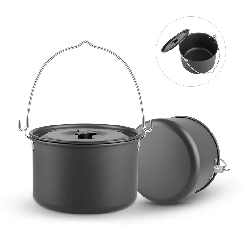 KingGear Durable Lightweight Camping Pot Cookware Portable Cooking Pot for Outdoor Camping Hiking