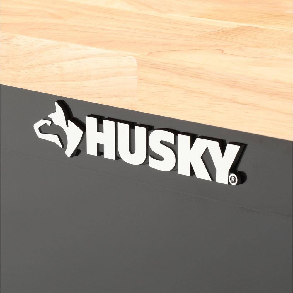Husky G4802B-US Steel Storage Bench in Black (48 in. W x 20 in. H x 18 in. D)