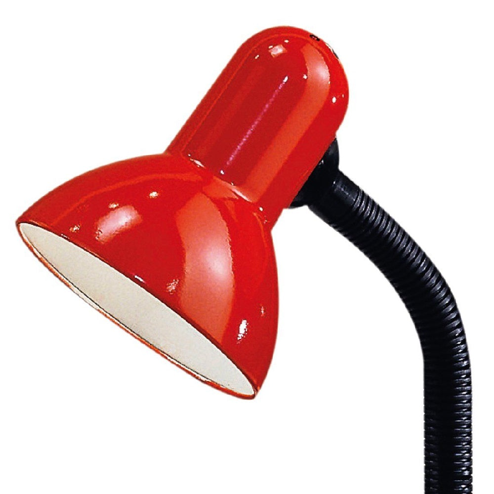 Eglo 9230 Red Retro Flexible Switched Study Table Desk Lamp 30cm