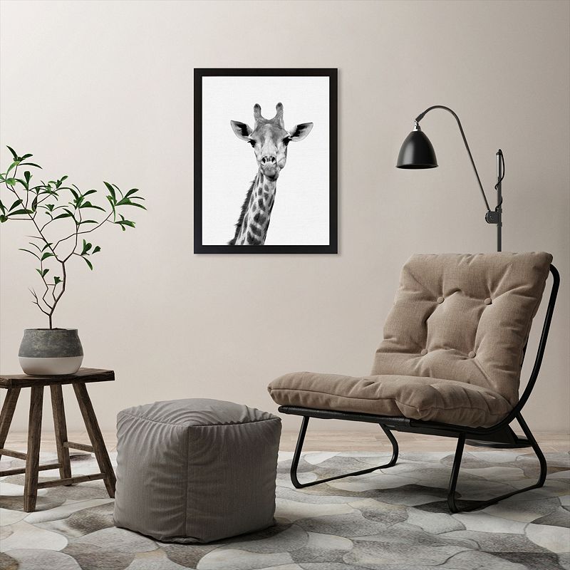 Americanflat Giraffe Framed Art Print