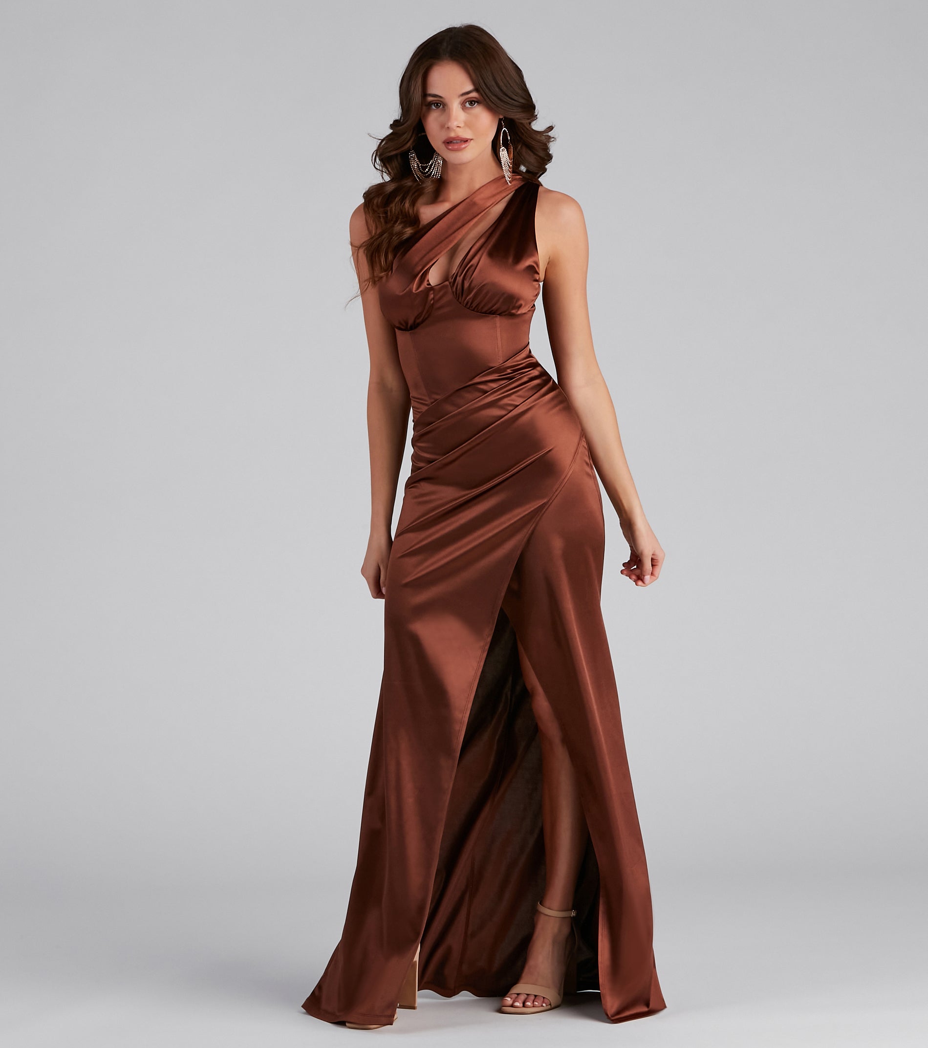 Brenda One-Shoulder Formal Dress